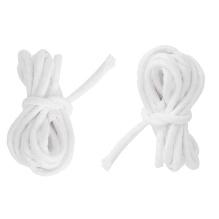 Mèches Lampe à Huile CustomyLife Lot 15 - Coton Tressé 6mm - 1.5m - Pour Tiki, Lanterne