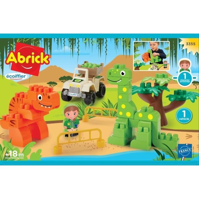 Ecoiffier Abrick Garage 3 Véhicules + Personnage – Jouet Éveil Dès 18 Mois, Fabriqué En France