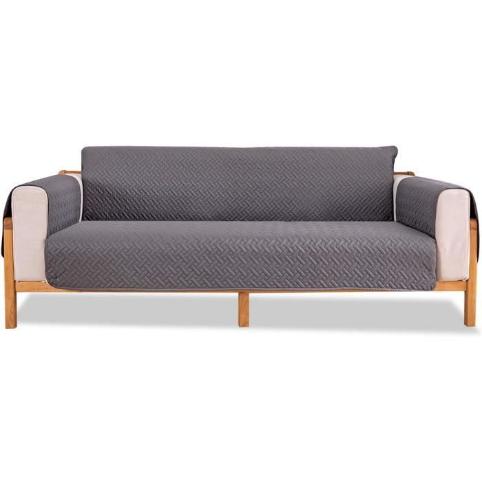 Housse De Canapé Imperméable Et Anti-tache - Microfibre Double Face - 1 à 4 Places - Moderne