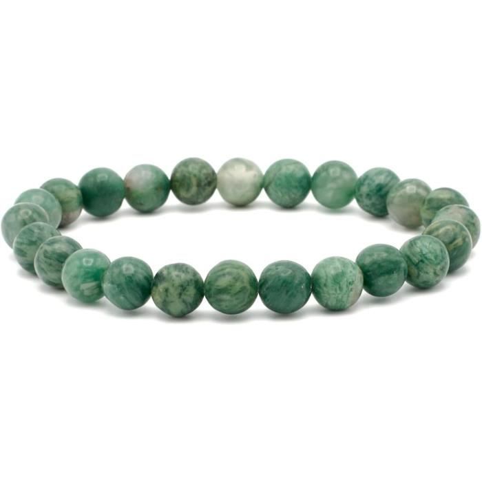 Miracles Minéraux Bracciale con perle rotonde da 4 mm sottile