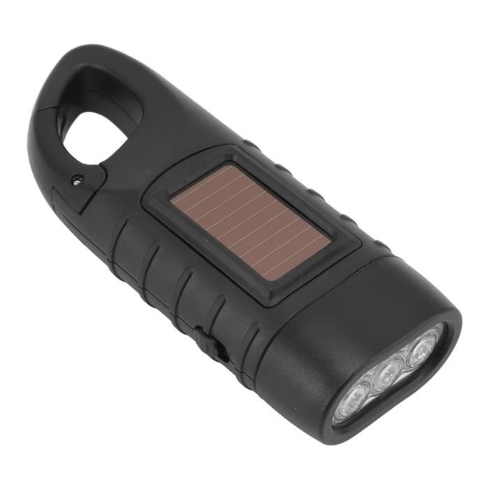 Lampe De Poche à LED Solaire Lampe De Poche à Manivelle Lampe De Poche De Camping Rechargeable Lampe De Poche Urgence Pour Maison En Plein Air 97152062
