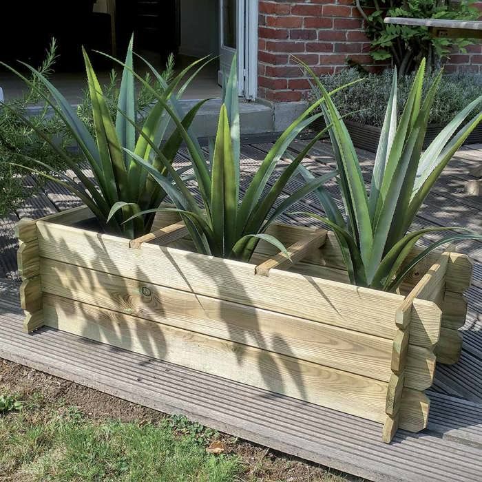 carre potager en bois basil 140x60x40 cdiscount jardin