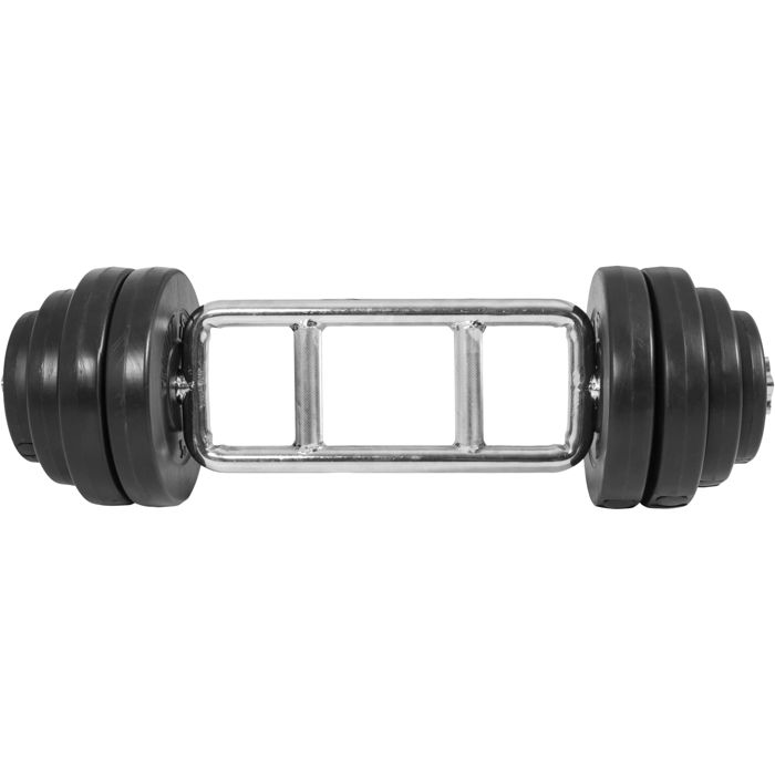 Barre Triceps Gorilla Sports Bomber – 200 Kg Max, Chrome, 30 Mm, Avec 2 Fermetures