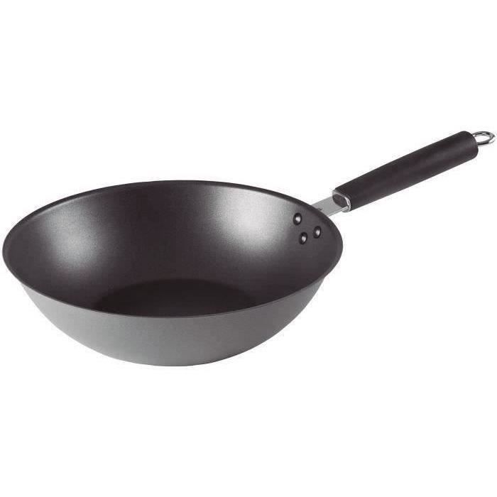 Poêle wok 28cm en acier revêtu