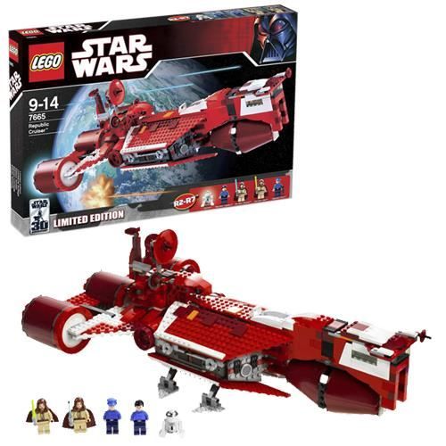 LEGO® Star Wars Republic Cruiser™ - LEGO - 7665 - 9 ans - Star Wars - 1 092 pièces - Gris - Mixte - Enfant