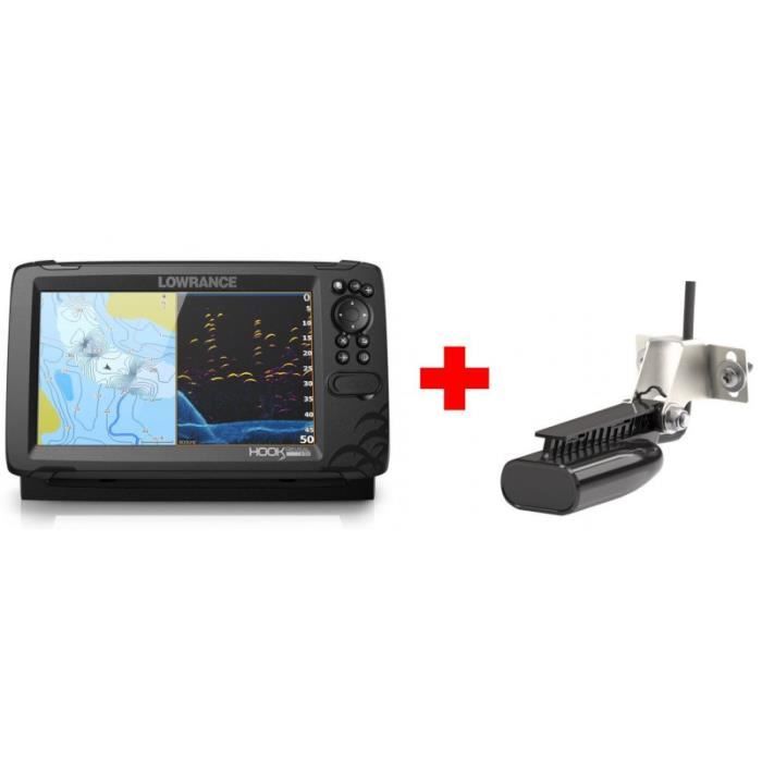 Sondeur GPS Lowrance Hook Reveal 9 avec sonde TA HDI pour grandes  profondeurs - Cdiscount Sport