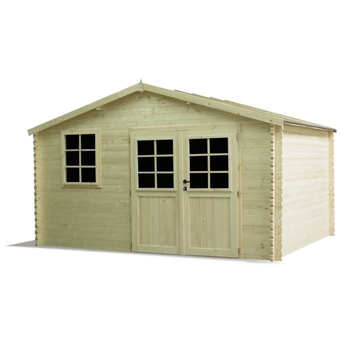 Madeira Abri De Jardin Bois Sapin Emboite 13 91 M Achat Vente Abri Jardin Chalet Abri Bois Emboite 13 91 M Cdiscount