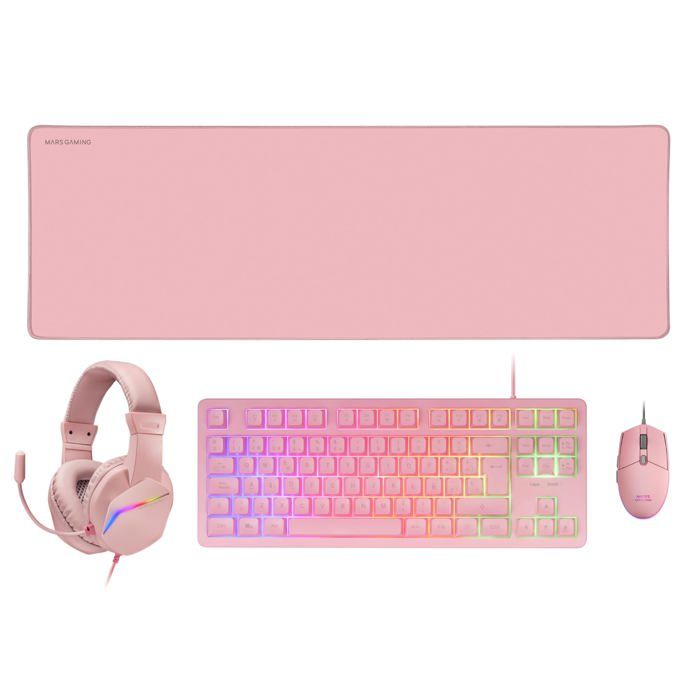 Clavier TKL MCP-RGB3 – Combo Gaming avec Souris RGB 3200 DPI