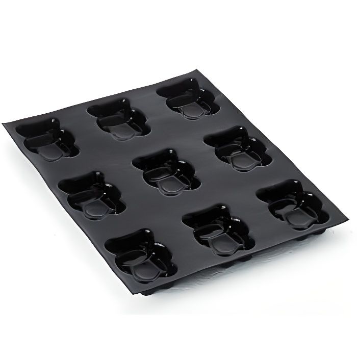 Moules A Gateau Silicone Flexipan Ourson Plaques 600x400 400x300mm Empreintes 90x55xmm Plaque 600x400mm Cdiscount Maison