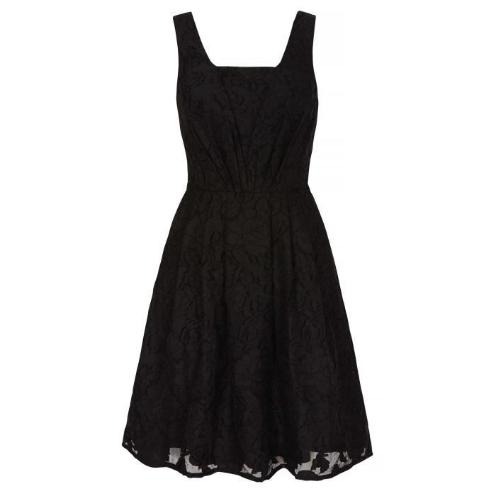 Yumi Robe en organza Femme Noir Cdiscount Pret a Porter