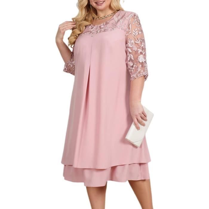 Robes grandes tailles pour femme Élégante robe d'été avec