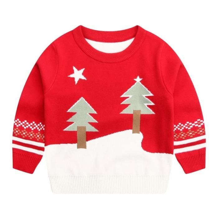 Pull Père Noël Vert Garçon Alfie & Rose 6-7 Ans – 100% Acrylique, Manches Longues, Parfait Pour Les Fêtes De Noël