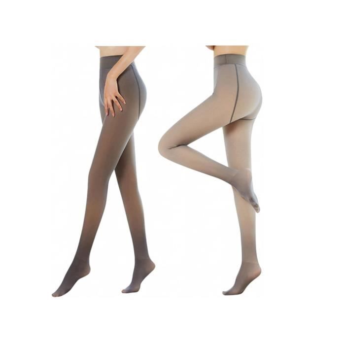 NOLOGO Collant Thermique Femme Avec Pieds Alaska - 300 Deniers Polaire Chaud Hiver