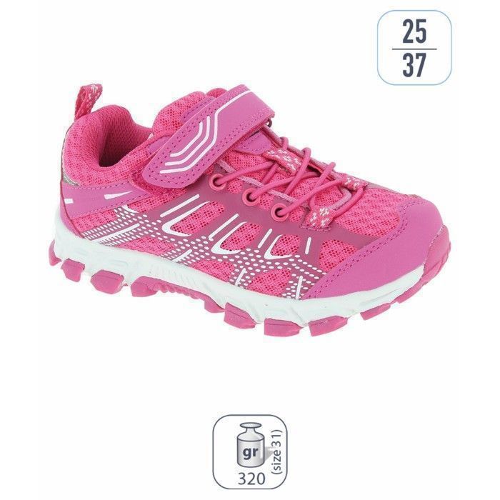 ELEMENTERRE ELEMENTERRE Cadet SL - Sneakers fille rose en textile lacets (enfant)