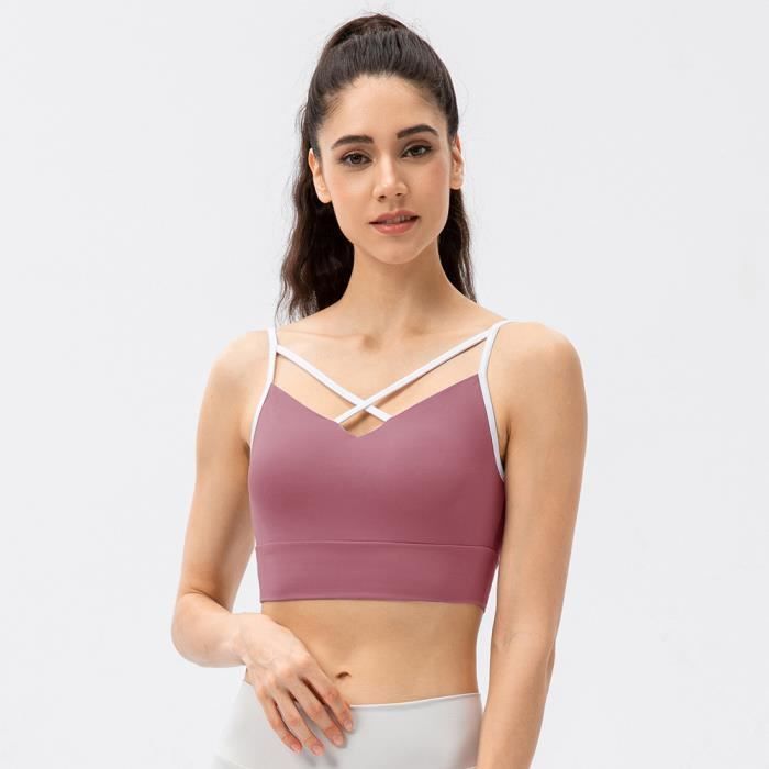 Soutien-gorge De Sport Pour Fille 14-16 Ans Taille XL - Rose, Réglable, Non Rembourré - Occasion TB