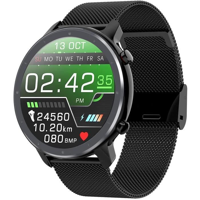 Voigoo Montre Connectée Homme Smartwatch Sport Etanche IP68 Bracelet  Connecté Tensiomètre Cardiofréquencemètre Podomètre Fitness Tra - Cdiscount  Téléphonie