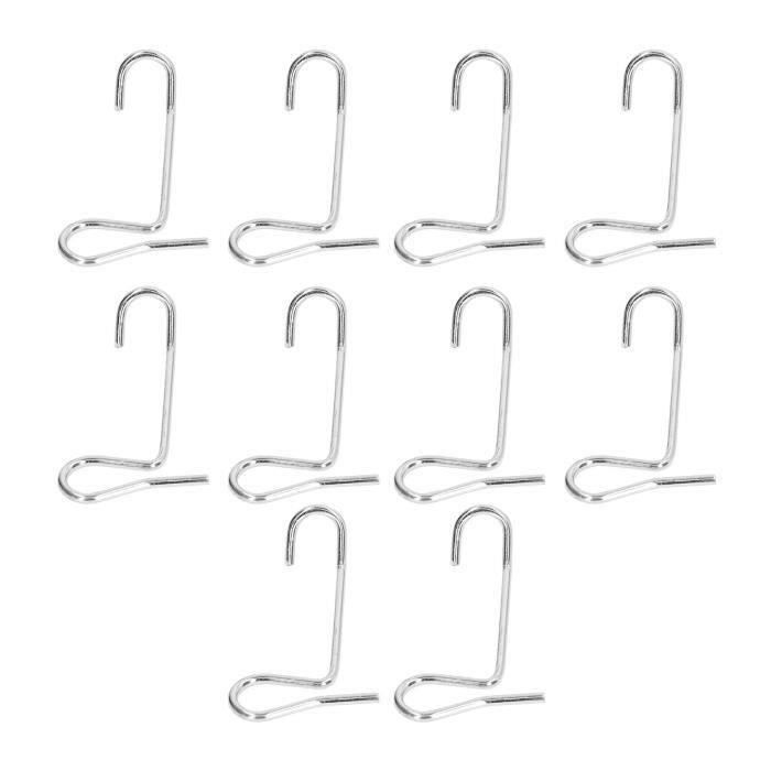 EMFA Lot De 10 Tendeurs Fil De Clôture Acier Noir 90mm - Raidisseurs Pour Grillage