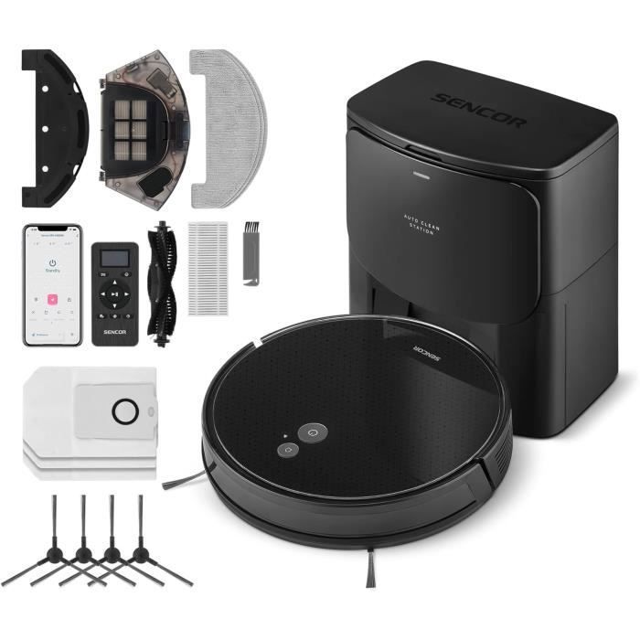Robot Aspirateur-laveur Conga X50 X-Treme Avec Base Auto-vidage – Navigation Laser, 15000Pa, Serpillières Et Appli Connectée