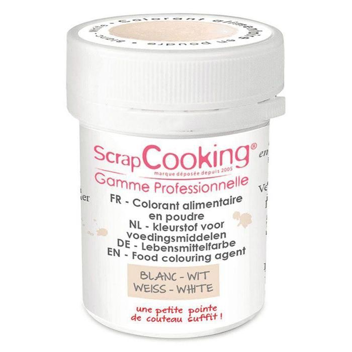 Colorant artificiel en poudre blanc 5g