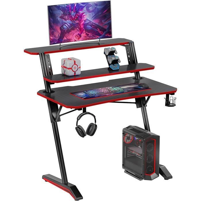 Bureau Gamer SogesHome 120x60cm - Setup Complet Avec Tapis