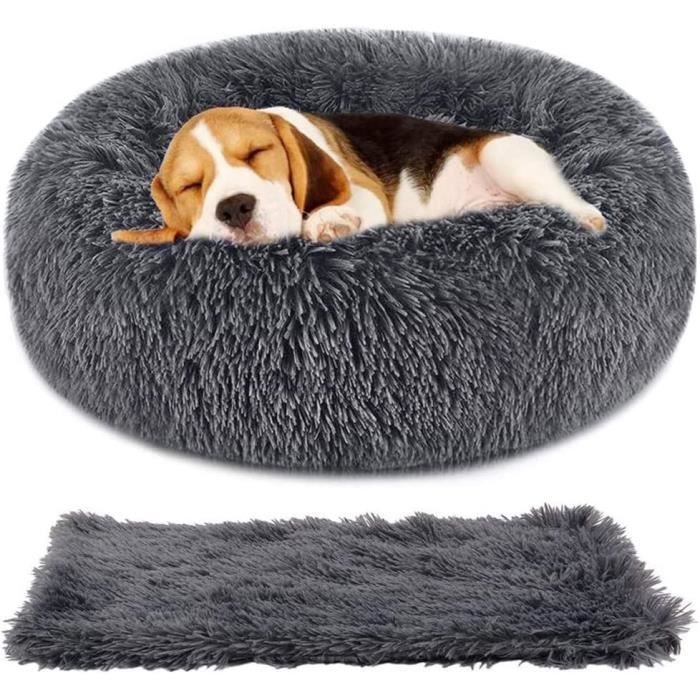 Niche Douillette Pour Chat En Peluche - Plieuse, Avec Coussin Amovible - Pour Petits Animaux Jusqu'à 2,5 Kg - 35 X 32 X 28 Cm