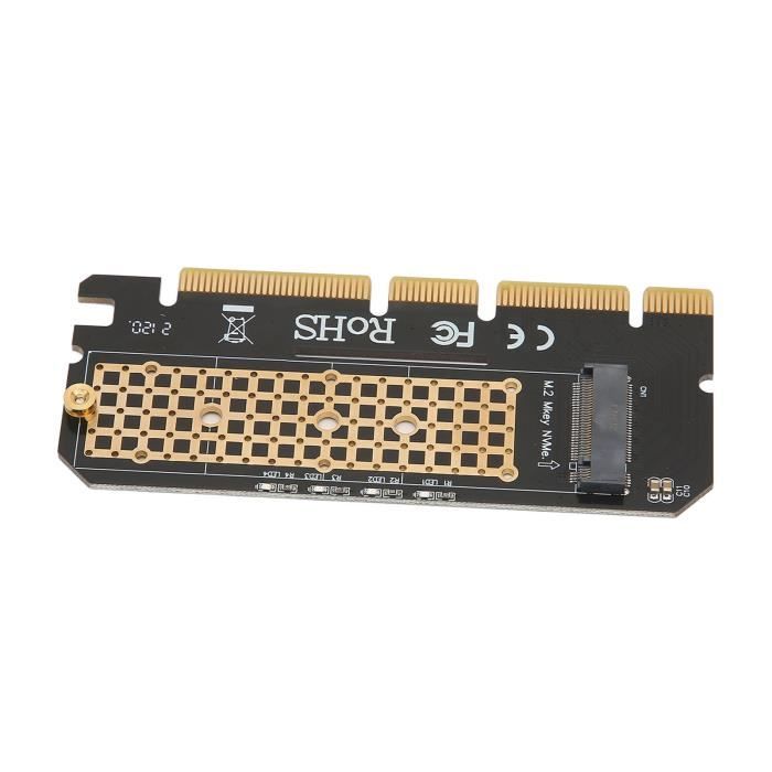Carte Extension PCIE 3-en-1 Pour Disques M.2/MSATA - WANGCL - Avec Radiateurs