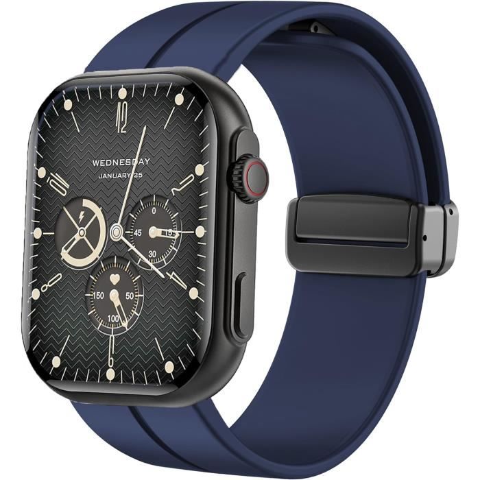 Compatible Holalei Zl80 Smartwatch Sport Silicone Replacment Bracelet Avec Magnetic Folding Buckle Compatible Holalei Zl80 2 H901 Cdiscount Telephonie