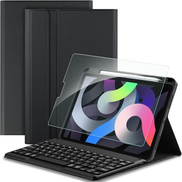 Étui Clavier Pour IPad Air 13 Pouces M2 (2024) - Rétroéclairé, Touchpad, Rotation 360° - Rose Gold