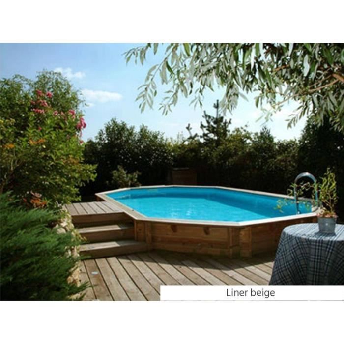 piscine bois azura 7 50 x 4 00 x 1 30 m ubbink cdiscount jardin