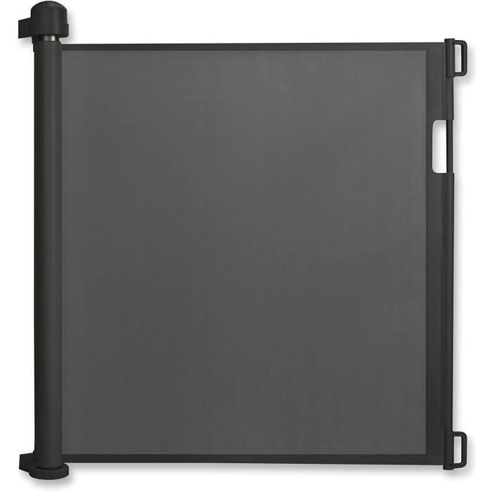 Barrière de Sécurité Porte Rétractable UISEBRT 88.5cm - Noir - Extérieur Escalier