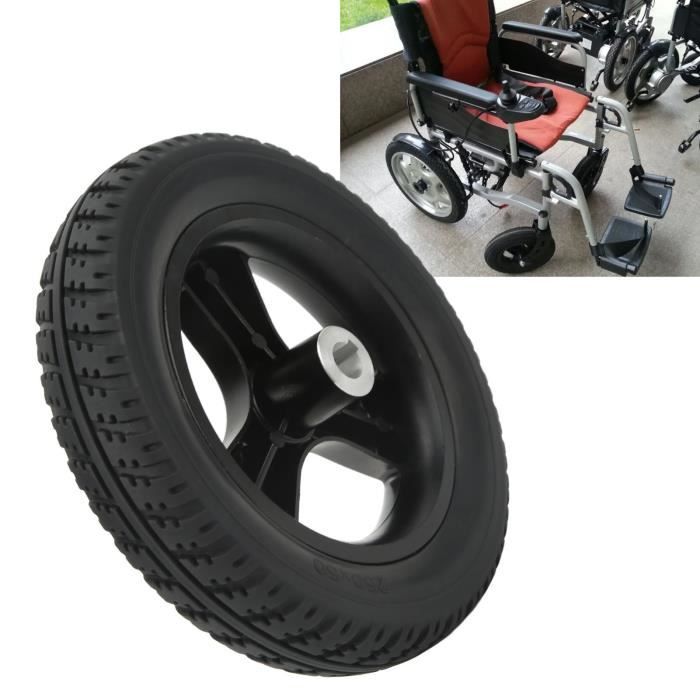 SUC-Roue arrière fauteuil électrique 10in, pneu polyuréthane anti-dérapant, moyeu en alliage avec forte capacité de