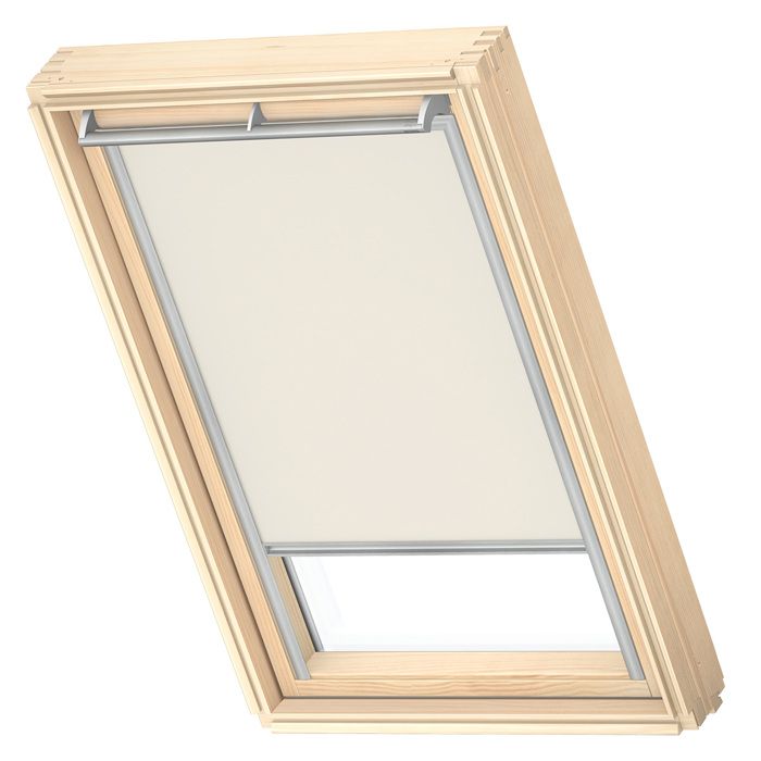 VELUX Store Original Occultant Beige Clair Cadre Argenté DKL M04