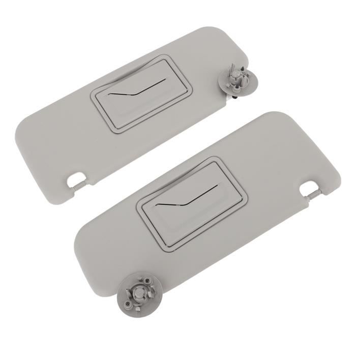 Pare-soleil - VVIKIZY - Aveo 2012-2016 - Miroir cosmétique - Protection UV - Gris