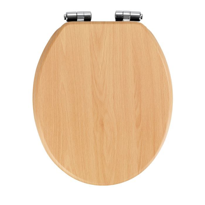 WENKO Abattant WC avec frein de chute Abattant WC effet bois