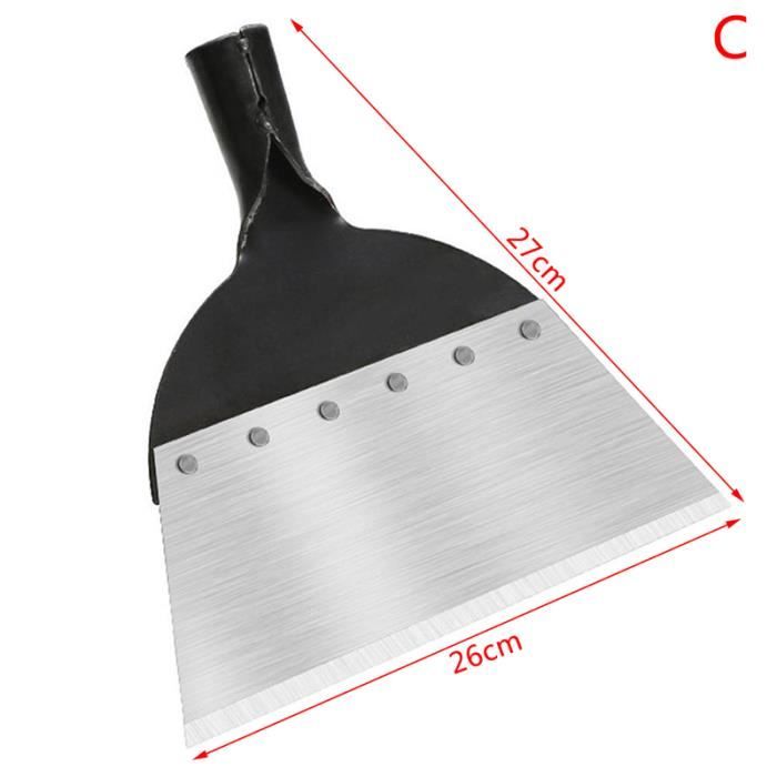 Pelle De Jardin Multifonction HONMOK 23cm - Acier Noir Pour Désherbage Et Nettoyage - Outil Ferme Et Jardin