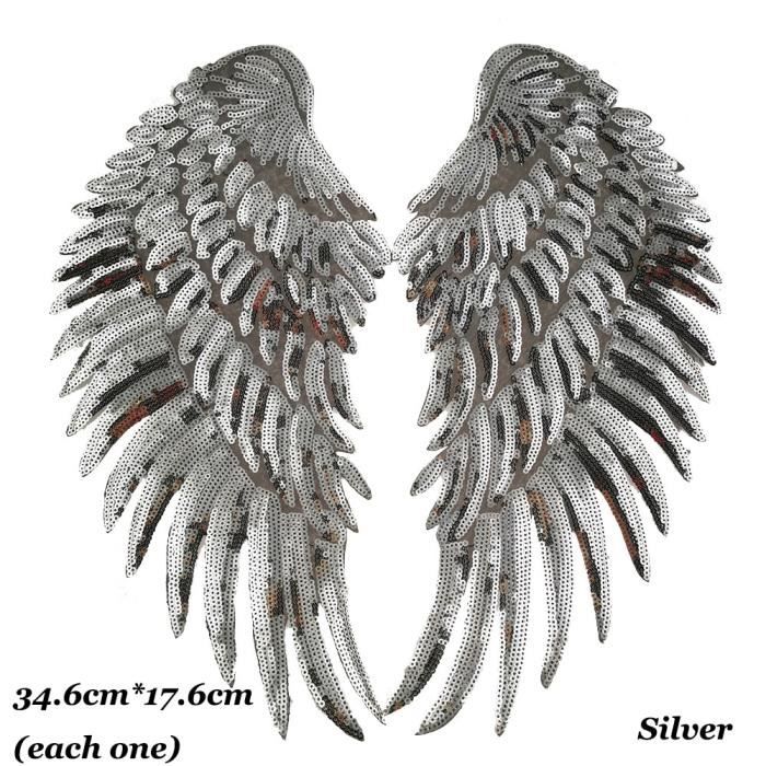 Grand écusson Brodé Ailes D'ange D'Ukraine - Fait Main - À Coudre - Pour Vêtements Ou Accessoires