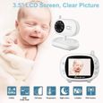 Lsport27755-BabyPhone vidéo Sans fil Multifonctions 3.5 pouces Caméra LCD Couleur Vidéo sans fil bébé-1