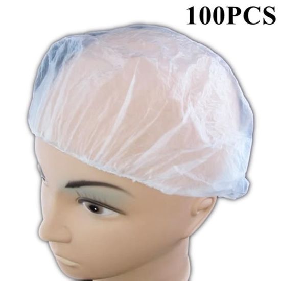 Bonnet De Douche,100 pcs-lot jetable bonnets de douche clair Spa Salon de  coiffure hôtel unique bain élastique - Type Pink 100pcs #A