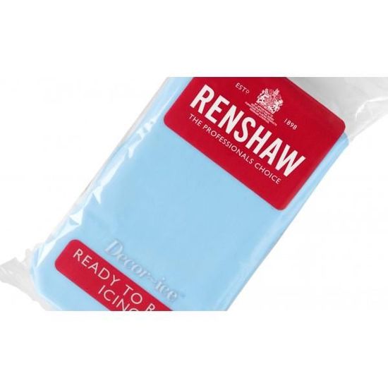 Pâte à sucre RENSHAW Pro Bleu Bébé 250g - Perle Dorée