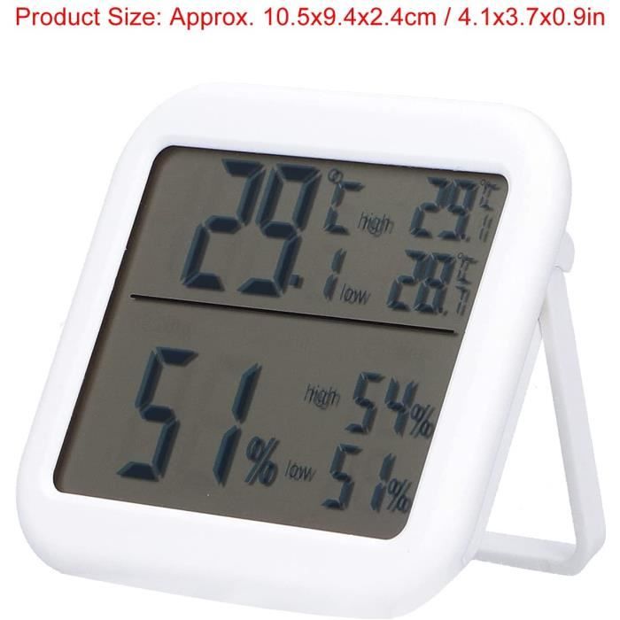 Thermomètre hygromètre d'intérieur Agierg Jauge d'humidité de la  température Bluetooth avec application