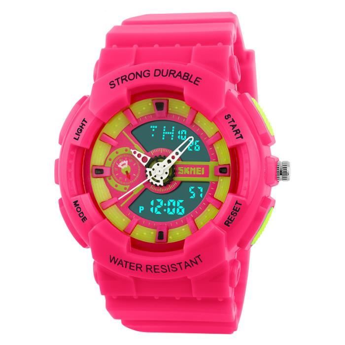 Montre aiguille et cheap digitale double affichage garcon