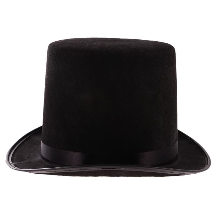 Funny Party Hatsâ® Chapeau de costume de magicien en feutre Noir
