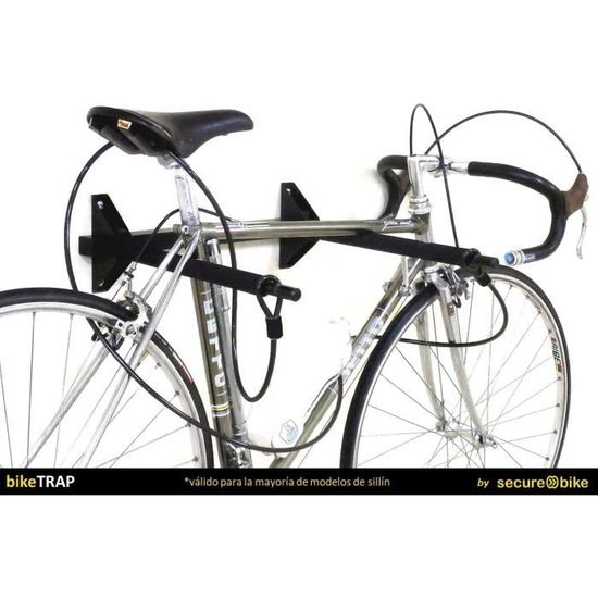 bikeTRAP Câble antivol pour vélo en acier Doté de deux boucles 2,5 m x 8 mm bikeTRAP Câble antivol pour vélo en acier Doté de deux boucles 2,5 m x 8 mm