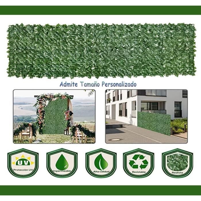 Haie Artificielle MaJher 1.5x5m - Brise Vue Balcon Jardin