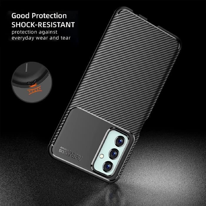 Coque protection souple+ Verre trempé bords noir pour Samsung Galaxy M23 5G