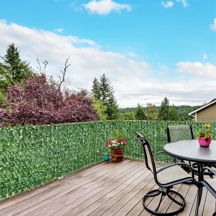 Lot De 2 Haies Artificielles Brise-Vue - 3m X 1m - Feuillage Réaliste Anti-UV - Pour Jardin, Balcon, Terrasse