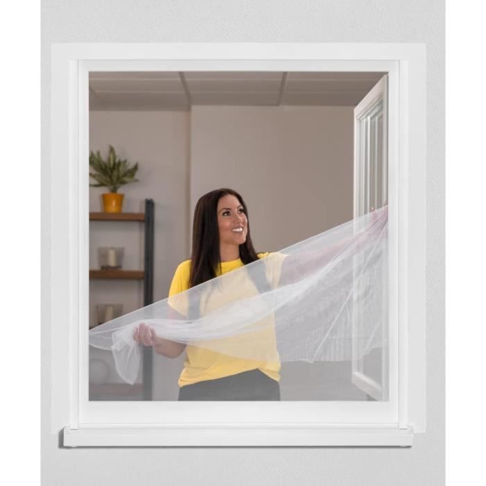 Zanzariera Per Finestra Schellenberg - Fino A 150x180cm, Nastro Adesivo, Bianco | Senza Forare - Foto 6