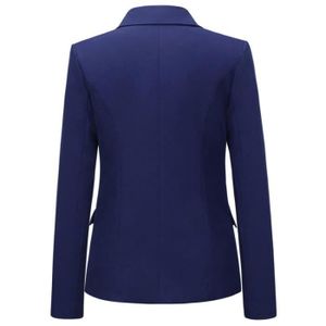 Gilet Blazer Sans Manches Femme - Coupe Slim, Bouton Unique, Poches - Décontracté, Bureau, Habillé - 2