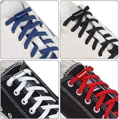 Samamoca Lot De 8 Paires De Lacets élastiques Avec Capsule En