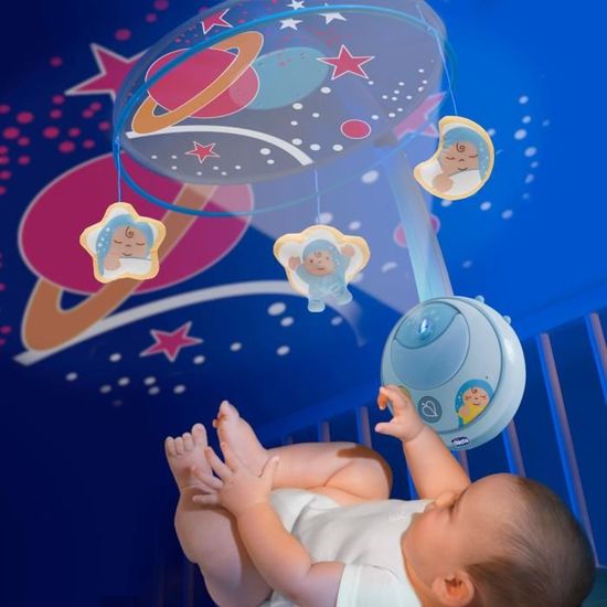 Chicco Mobile Double Projection Bleu First Dreams Cdiscount Puericulture Eveil Bebe